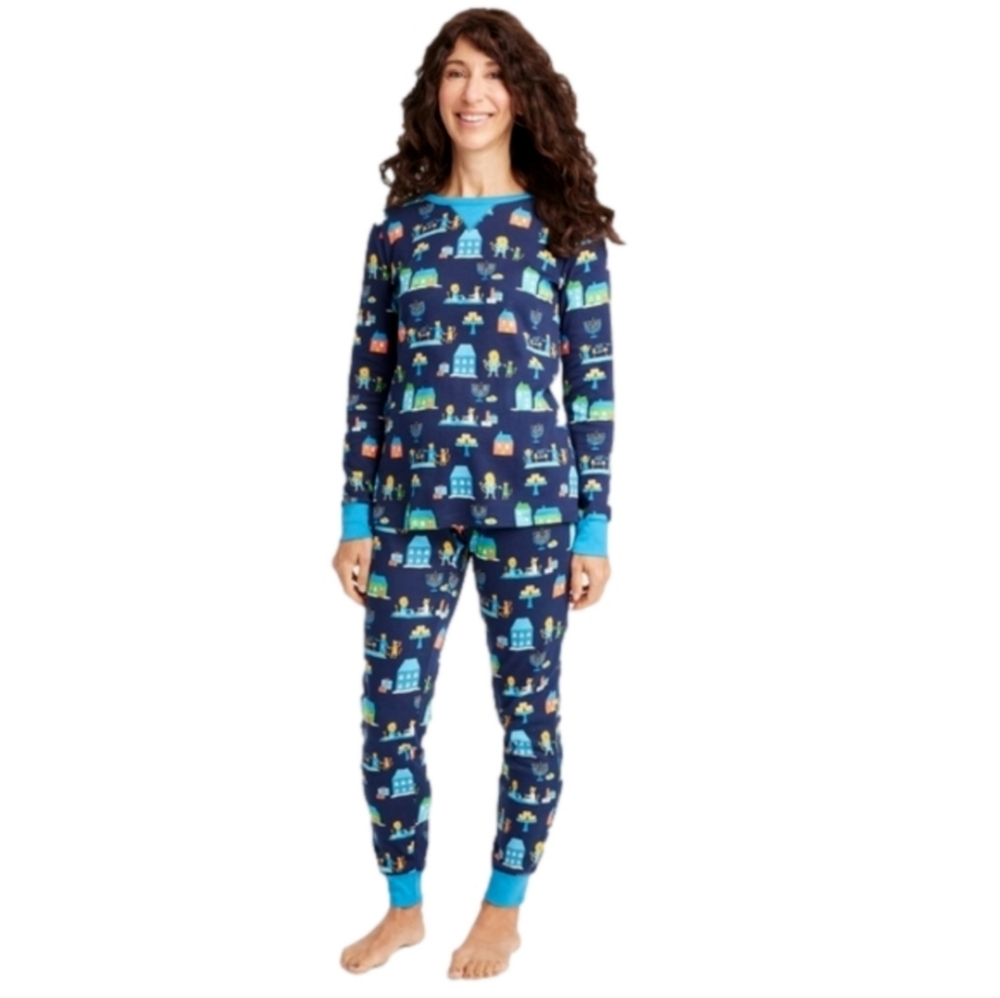 Women's Hanukkah Pajamas - Blue